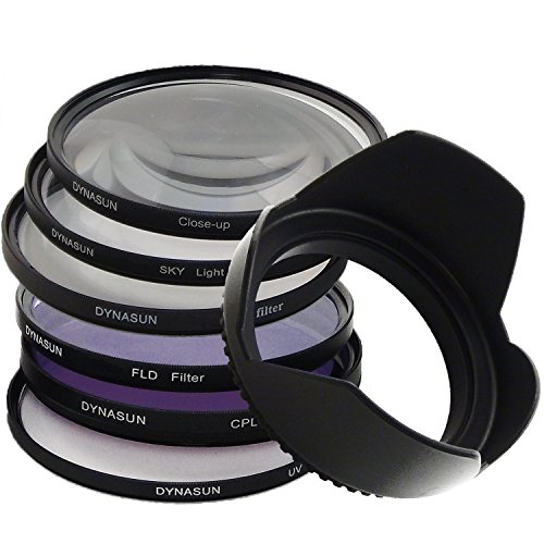 DynaSun Filtro Ultra Violetto 58mm Polarizzatore Circolare Star Close Up Skylight FLD 58 mm Paraluce