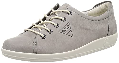 ECCO Soft 2.0 Tie - Zapatillas, Mujer, Gris (2375 Warm Grey), 39 EU