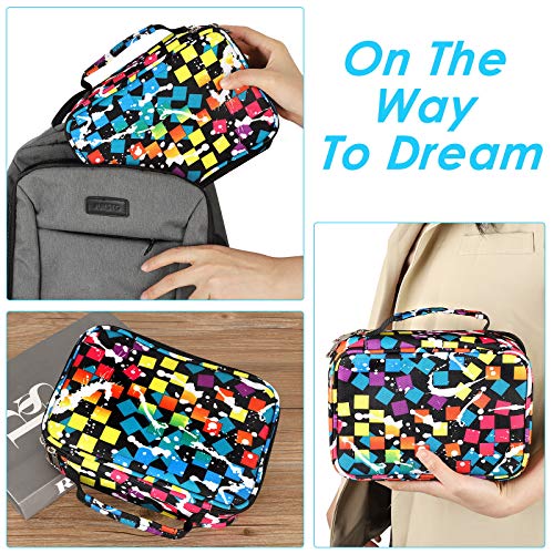 EDATOFLY 72 ranuras Estuches, Bolso de Lápiz Multifuncional de Gran Capacidad Portalápices Caja de Lápiz de Estudiantes Organizador Estuche (Cuadrado)