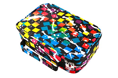EDATOFLY 72 ranuras Estuches, Bolso de Lápiz Multifuncional de Gran Capacidad Portalápices Caja de Lápiz de Estudiantes Organizador Estuche (Cuadrado)
