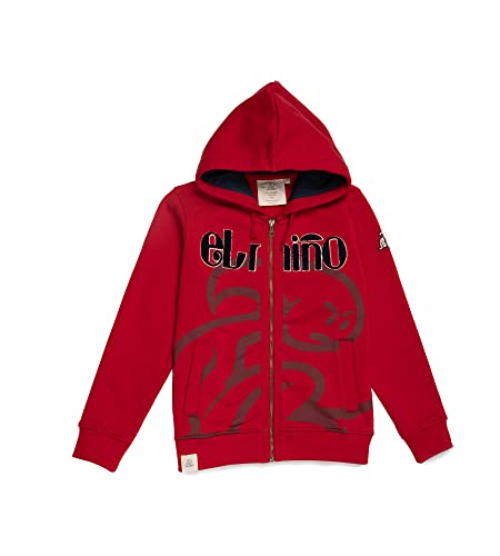 El Niño Tarifa Sweetwear. Sudadera con Capucha, Cremallera y bolsillor para niños en Color roja. con Estampado Frontal (8)
