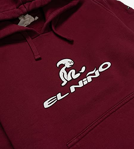 El Niño Tarifa Sweetwear. Sudadera con Capucha y bolsillor para niños en Color Rojo. con Logo El Niño Estampado Frontal (12)