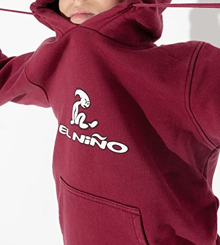 El Niño Tarifa Sweetwear. Sudadera con Capucha y bolsillor para niños en Color Rojo. con Logo El Niño Estampado Frontal (12)