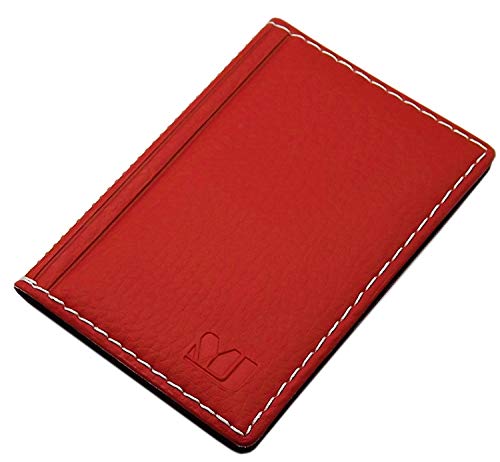 Elegante Tarjetero para Tarjeta de crédito y Tarjeta de Visita diseños (Diseño 2 / Rojo)