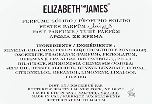 Elizabeth and James Nirvana perfume sólido blanco para mujer 0,14 Oz