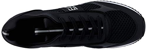 EMPORIO ARMANI EA7 Laces U Zapatillas Moda Hombres Negro - 41 1/3 - Zapatillas Bajas