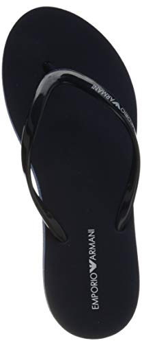 Emporio Armani Swimwear Flip Flop Essential, Chanclas Mujer, Azul Marino, 38 EU