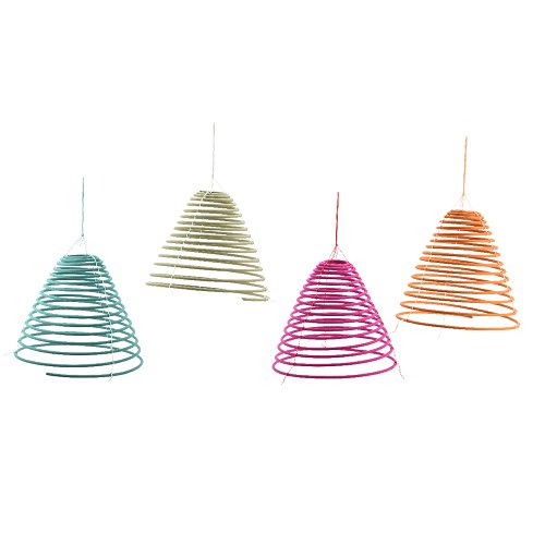 ESPIRAL DE INCIENSO AROMA CITRONELA 4 COLORES SURTIDOS