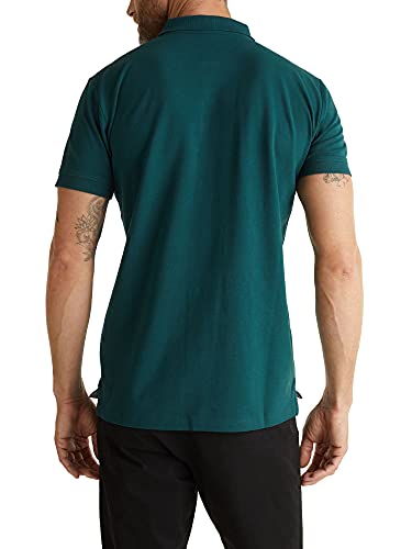 Esprit Classic Piqué Camiseta, Verde (Dark Green 300), XXL para Hombre