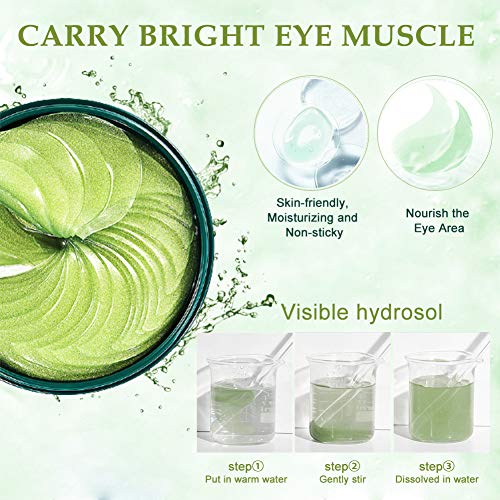Eye Mask, Eye Patch, Mascarilla de colágeno para ojos, Para Hidratar, Aliviar el Cansancio y Reafirmar la piel-Para Arrugas, Líneas Finas, Ojeras y Bolsas Debajo de los ojos Cuidado(30 Pares)