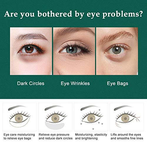 Eye Mask, Eye Patch, Mascarilla de colágeno para ojos, Para Hidratar, Aliviar el Cansancio y Reafirmar la piel-Para Arrugas, Líneas Finas, Ojeras y Bolsas Debajo de los ojos Cuidado(30 Pares)