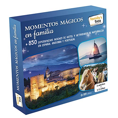 FAMILY'S BOX- Caja Regalo "MOMENTOS MÁGICOS EN FAMILIA" - Más de 850 experiencias: Noches de Hotel y Actividades de Naturaleza en España, Andorra y Portugal