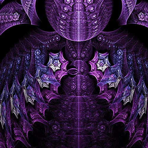 Feeby Cuadro en Lienzo Mandala 300x140 cm XXL Impresion en Calidad fotografica Violetta