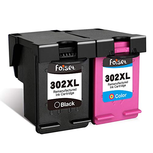 Foiset Cartuchos de Tinta remanufacturadosde Repuesto para HP302 302XL para Deskjet 3630 2130 3630 3634 Envy 4520 4521 4524 4527 Officejet 3831 3830 3833 3835 4650 5232 5220 5230…