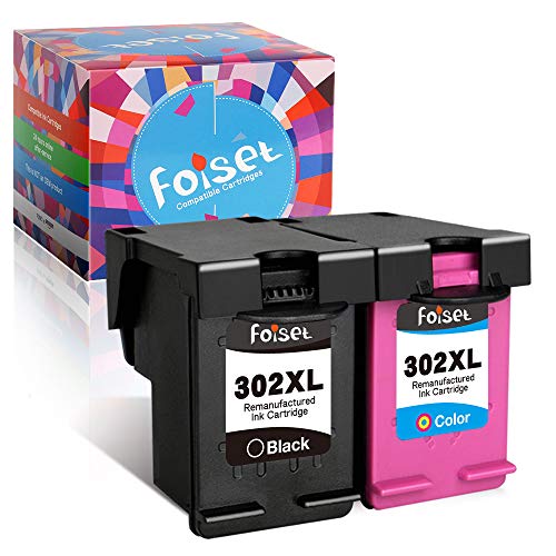 Foiset Cartuchos de Tinta remanufacturadosde Repuesto para HP302 302XL para Deskjet 3630 2130 3630 3634 Envy 4520 4521 4524 4527 Officejet 3831 3830 3833 3835 4650 5232 5220 5230…