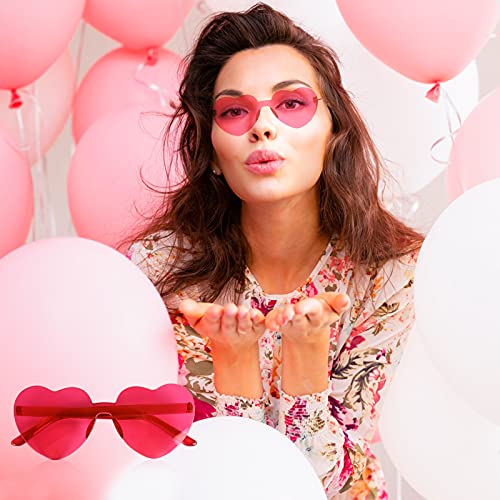 FORMIZON Gafas de Sol con Forma de Corazón, Gafas de Sol Transparentes Color Caramelo Gafas de Sol Gafas de Sombra para Actividades Aire Libre para Crear una Atmósfera Romántica, Confesión
