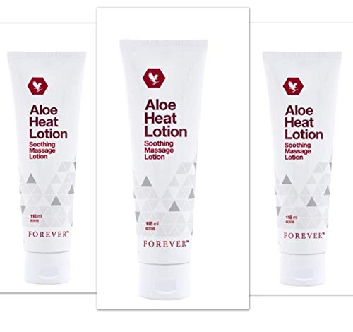 Forver Living FLP Aloe Vera Heat Lotion - Loción de masaje (3 unidades)
