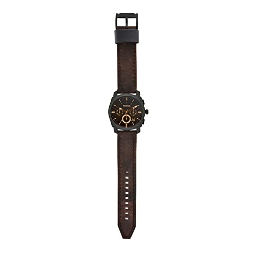 Fossil Reloj Cronógrafo para Hombre de Cuarzo con Correa en Cuero FS4656IE
