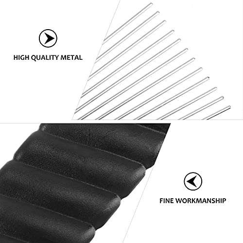 FRCOLOR 2 Piezas Peine de Metal Peine Afro Peine Afro Trenza Peluquería Desenredar Peluca Trenza Peine Peinado Peinado Twist Comb Peinado de Peluquería para Hombres Suministros de Peinado
