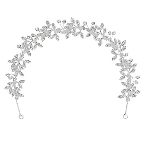 FRCOLOR Tocados de Novia para Accesorios de Cabello de Boda para Novias Diadema de Diamantes de Imitación de Boda