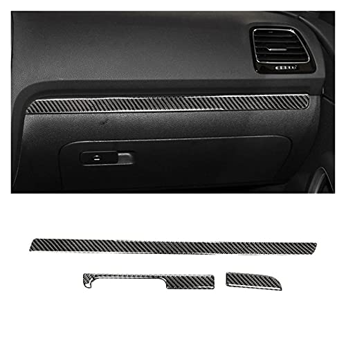 FZHENG FIT FOR-Scirocco R Accesorios 2009-2016 Interior de Fibra de Carbono Tablero de decoración del Tablero de Instrumentos (Color Name : Right)
