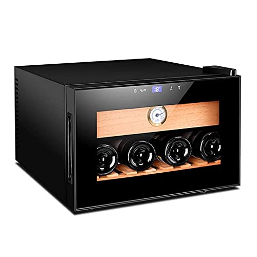 Gabinete de cigarros Inteligente Temperatura Constante Madera de Cedro hidratante Levantamiento Desnudo Caja de cigarros hogar pequeño gabinete de Vino Caja de cigarros alcohólicos (B 42 * 48 * 29CM