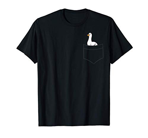 Ganso en el bolsillo Divertido ganso de bolsillo Camiseta