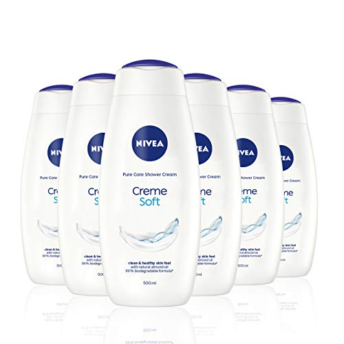 Gel de ducha en crema Nivea, 500 ml, 6 unidades