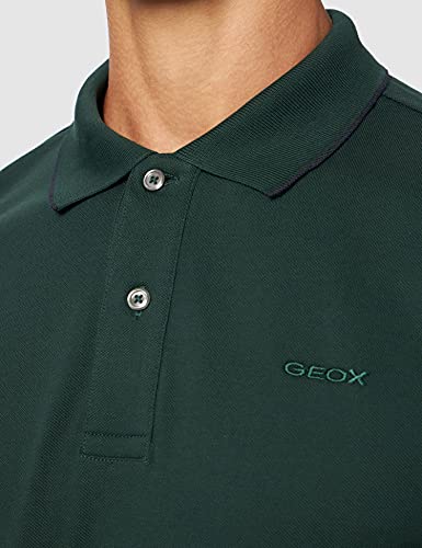 Geox M SUSTAINABLE POLO M - PIQUET Polo Hombre, Verde (Pine Grove), X-Large