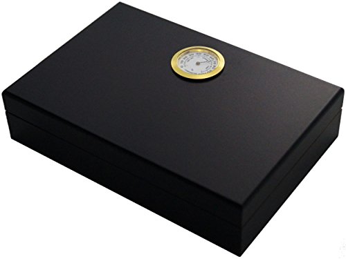 GERMANUS Mini Cigarro Humidor de Viaje, sofá o en la terraza con Madera de Cedro Negro III