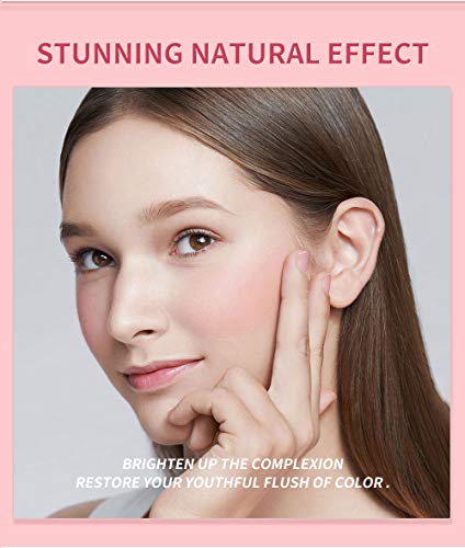 GL-Turelifes Blush Stick Blush Cream Lápiz de colorete hidratante, iluminador y recortador, colorete en barra que aumenta el brillo y el estado de ánimo El maquillaje de mejillas agrega brillo (#07)