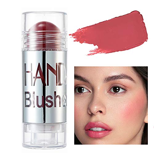 GL-Turelifes Blush Stick Blush Cream Lápiz de colorete hidratante, iluminador y recortador, colorete en barra que aumenta el brillo y el estado de ánimo El maquillaje de mejillas agrega brillo (#07)