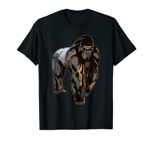 Gorila Diseño De Dibujo Ilustración Mono Gorila Camiseta