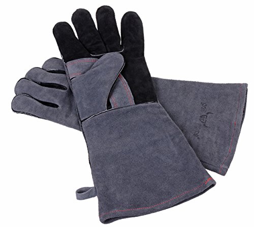 GRÄWE Barbecue longs gants en cuir véritable