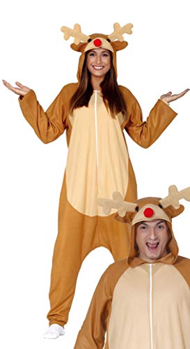 GUIRMA Traje de Reno Pijama Santa Claus Mono Rudolph Hombre Mujer