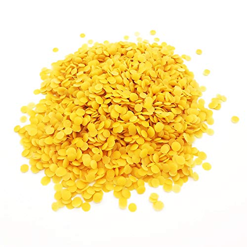HappBee Paquete de 500 gramos de cera de abeja 100 % natural de calidad premium (cera alba) de Alemania en calidad cosmética de apicultor cosmética natural, fabricación de velas.