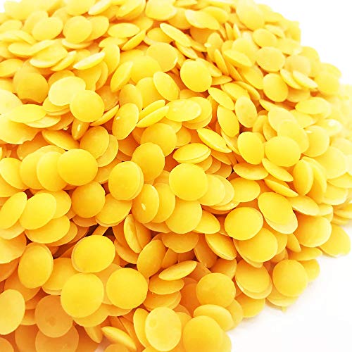 HappBee Paquete de 500 gramos de cera de abeja 100 % natural de calidad premium (cera alba) de Alemania en calidad cosmética de apicultor cosmética natural, fabricación de velas.
