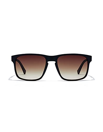 HAWKERS · Gafas de sol PEAK METAL para hombre y mujer. · BLACK SMOKY BROWN