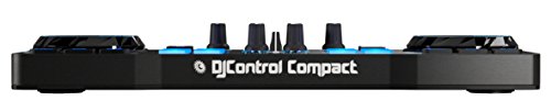 Hercules - DJCONTROL COMPACT - Controlador DJ - PC / Mac - Tamaño compacto - Ligero
