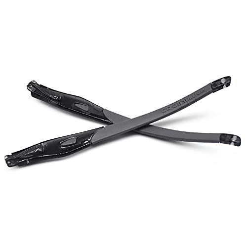 HKUCO Gris Patas de Goma de Repuesto Transparente Marco Negro Oakley Crosslink Sweep/Switch Glasses Frame