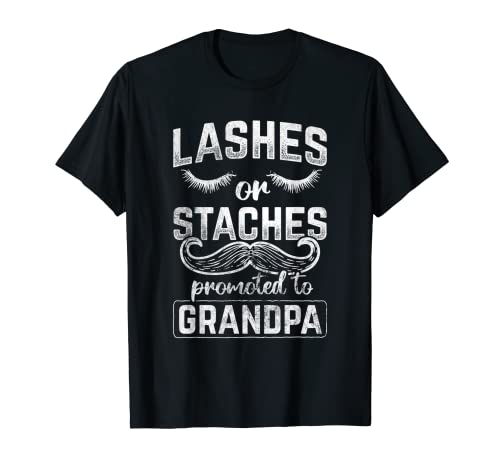 Hombre Pestañas o Staches promocionados abuelo pestañas pestañas Camiseta