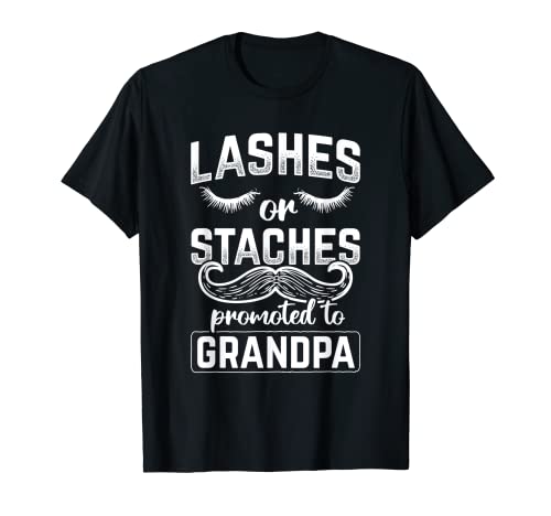 Hombre Pestañas o Staches promocionaron pestañas de pestañas para abuelo Camiseta