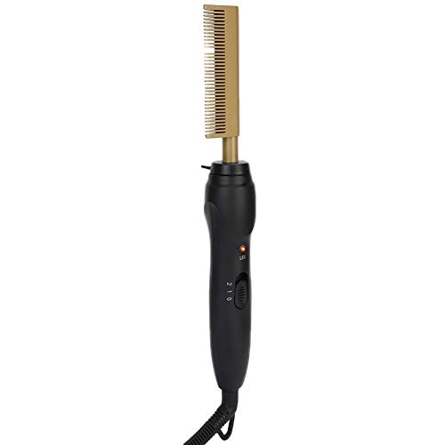 Hot Comb, Hot Comb-Comb Curling Enderezadora Dua para cabello Alisador eléctrico