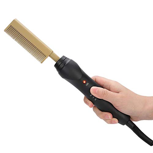 Hot Comb, Hot Comb-Comb Curling Enderezadora Dua para cabello Alisador eléctrico