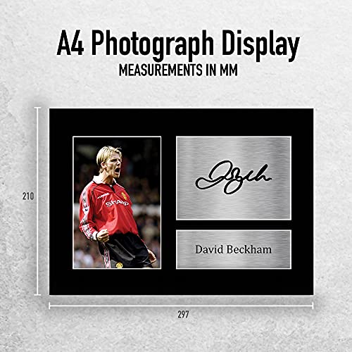 HWC Trading David Beckham A4 Sin Marco Regalo De Visualización De Fotos De Impresión De Imagen Impresa Autógrafo Firmado Por Manchester United Los Aficionados Al Fútbol