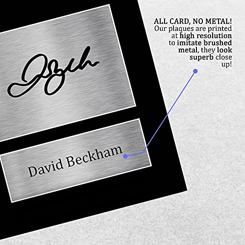 HWC Trading David Beckham A4 Sin Marco Regalo De Visualización De Fotos De Impresión De Imagen Impresa Autógrafo Firmado Por Manchester United Los Aficionados Al Fútbol