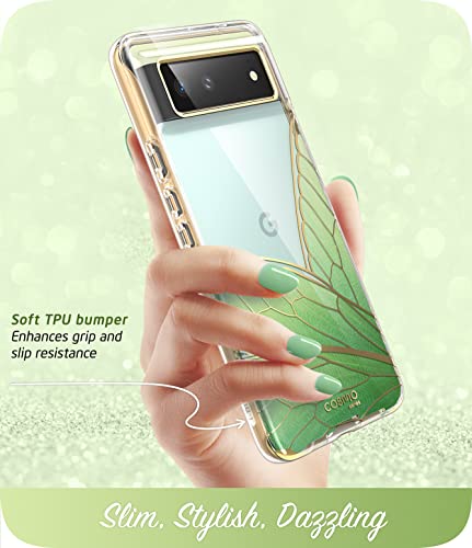 i-Blason Funda para Google Pixel 6 2021 [Cosmo] Case Protector Delgado y Elegante de Cuerpo Completo Sin Protector de Pantalla Incorporado (Verde)