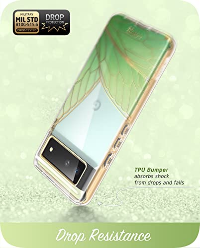 i-Blason Funda para Google Pixel 6 2021 [Cosmo] Case Protector Delgado y Elegante de Cuerpo Completo Sin Protector de Pantalla Incorporado (Verde)