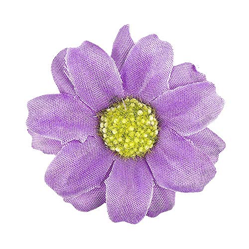 Ideen mit Herz Flores decorativas, flores artificiales sin tallo, diferentes variedades, aprox. 4-5 cm de diámetro (margarita, multicolor, 27 unidades)