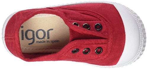 Igor Berri, Zapatillas sin Cordones Unisex Niños, Rojo (Red), 27 EU